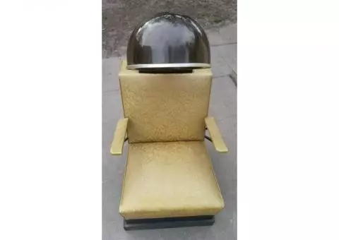 Antique hair dryer chair